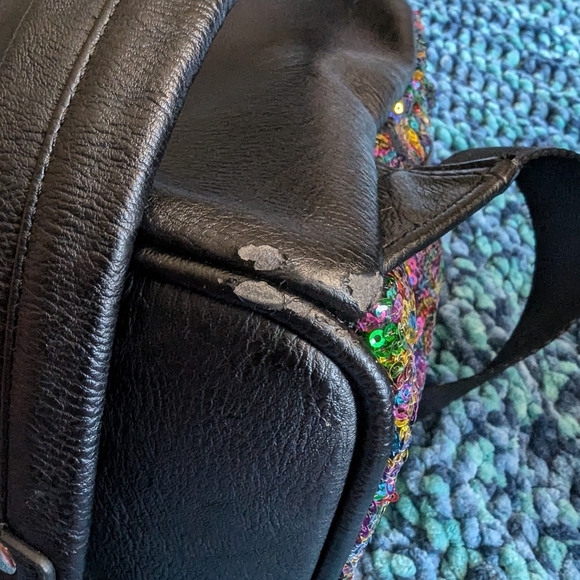Disney Parks Rainbow Sequins Mini Back Pack - Picture 7 of 15
